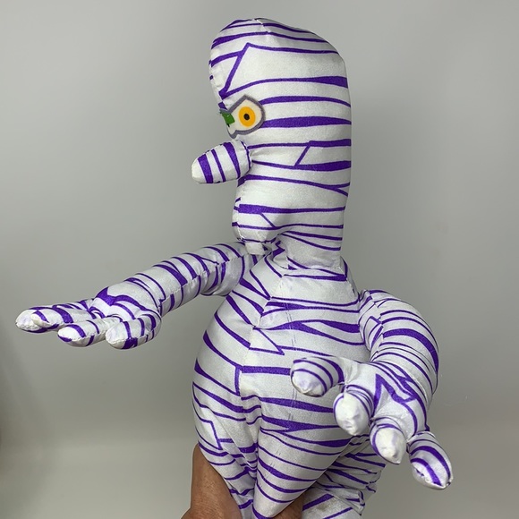 Vintage 1997 Monster Bash Gibson Greetings mummy Halloween stuffed doll RARE - Picture 4 of 17